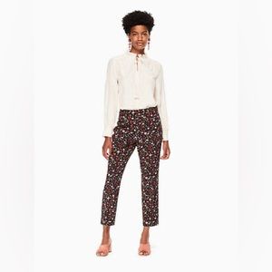 Kate Spade Boho Floral Cigarette Pants | Size 8